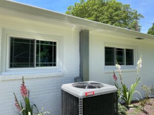 Slider windows in a home